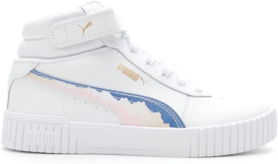 Big Kid's Carina 2.0 Mid ClrBlk FS Jr White/Blossom/Blue/Gold (391417 01)