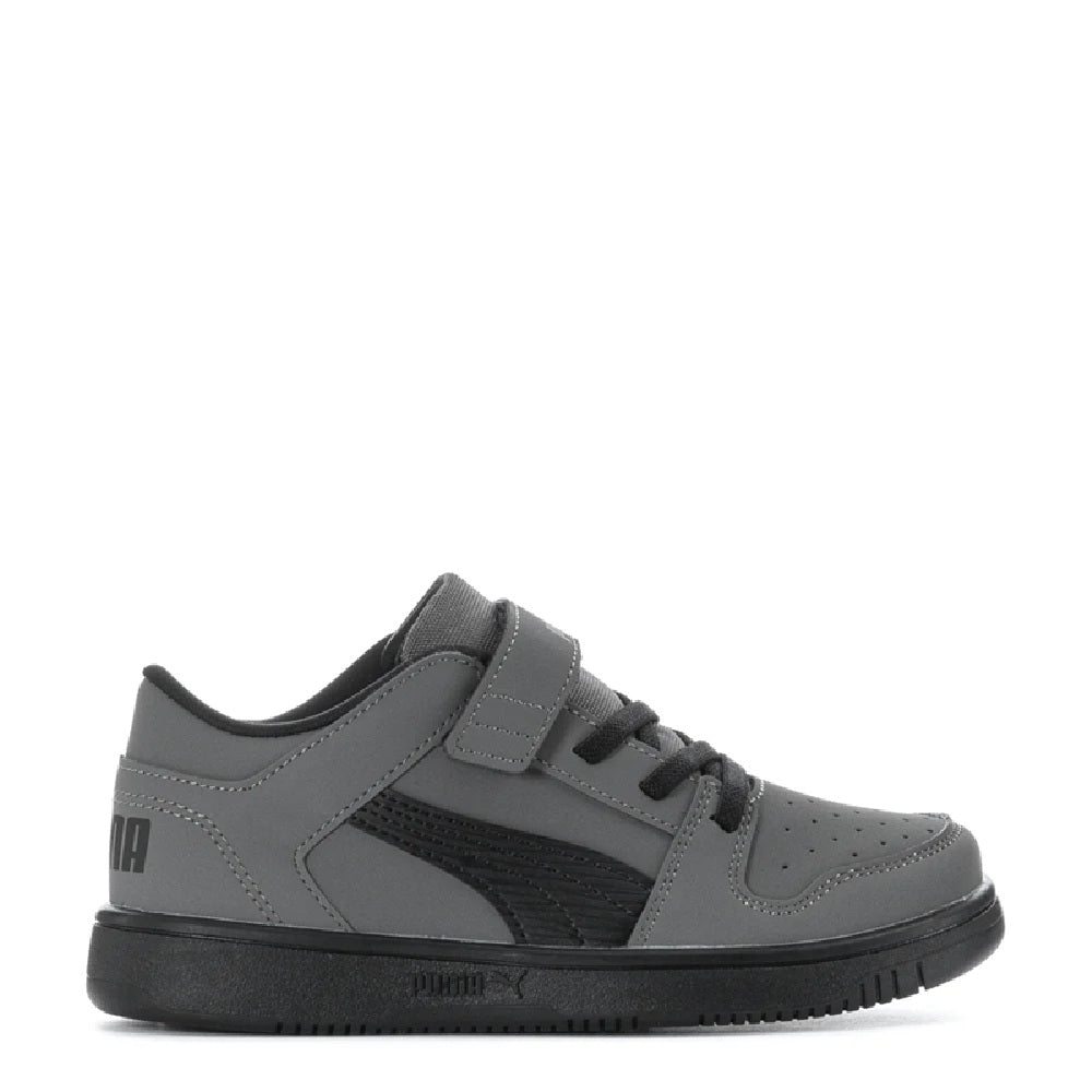 Little Kid's Puma Rebound Layup Lo NBK V PS Cool Dark Grey-Black-Black (391773 02)