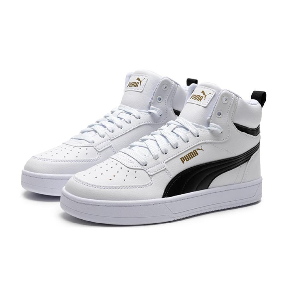 Men's Puma Caven 2.0 Mid Puma White-Puma Black-Gold (392291 03)