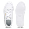 Little Kid's Puma Carina Street Puma White-Puma White-Puma Gold (393847 01)