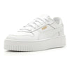 Little Kid's Puma Carina Street Puma White-Puma White-Puma Gold (393847 01)