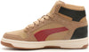 Men's Puma Rebound Layup Suede Toasted-Intense Red-Black (395130 01)