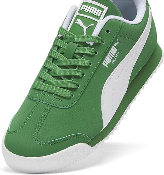 Big Kid's Puma Roma Reversed Archive Green-Puma White (398299 04)