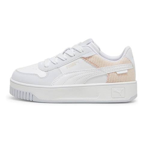 Little Kid's Puma Carina Street Cord Silver Mist-Puma White-Pink (398741 01)