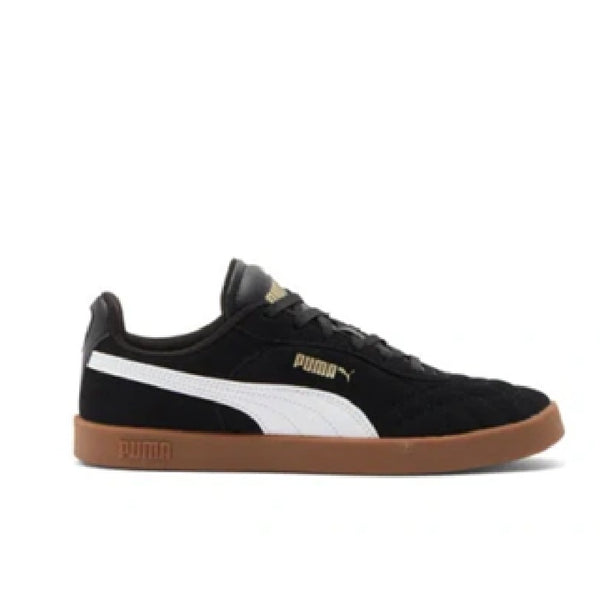Big Kid's Puma Club II Jr Black-White-Puma-Gold-Gum (398886 15)