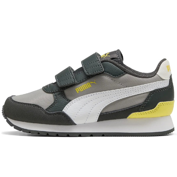 Little Kid's Puma ST Runner v4 NL V PS Echo-White-Gray-Lemon (399740 15)