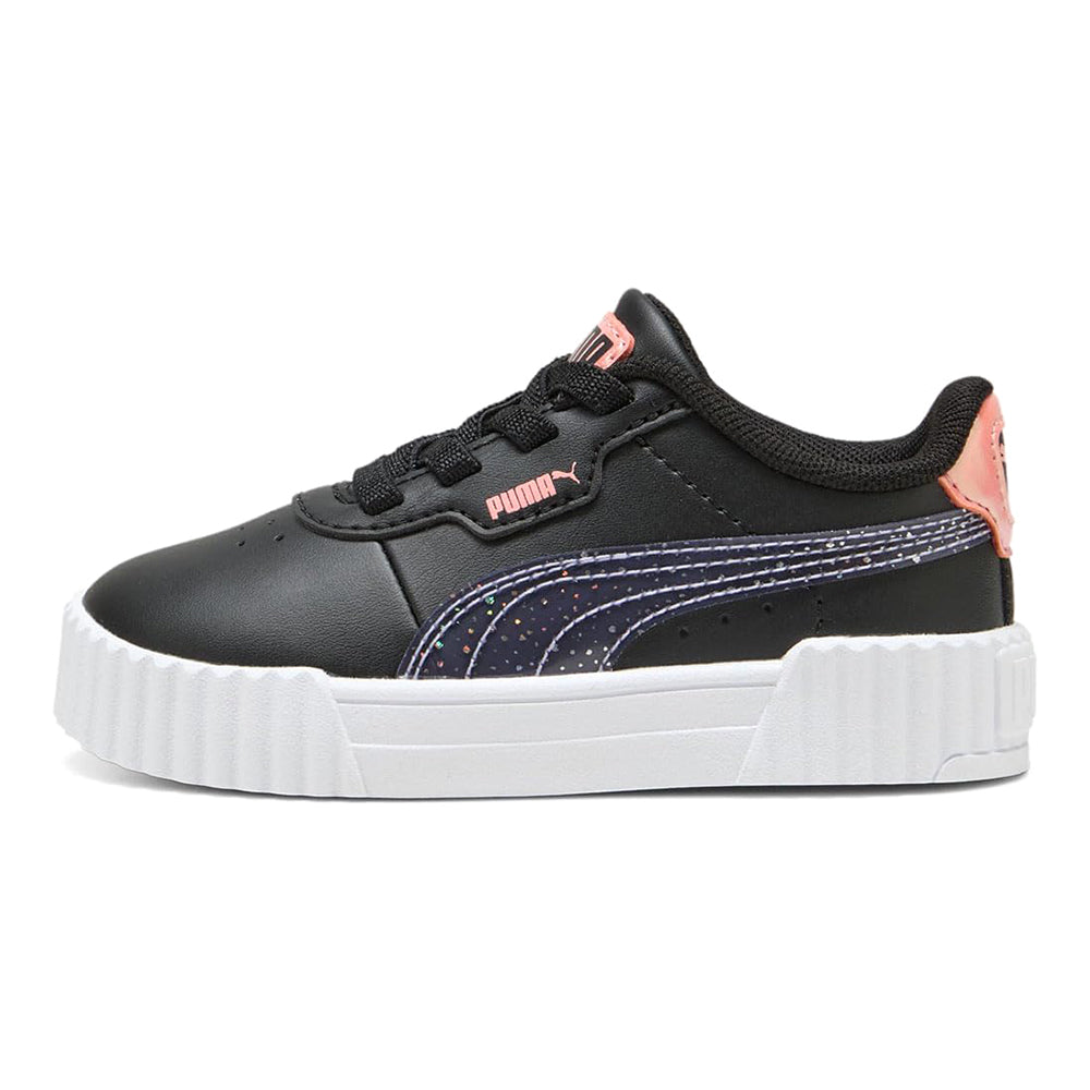 Toddler's Puma Carina 3.0 BlurryDreamsAC Puma Black-Lavender Alert (400610 02)