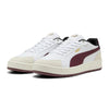 Men's Puma Court Classico Sport Puma White-Ruby Shimmer-Gold (400731 07)