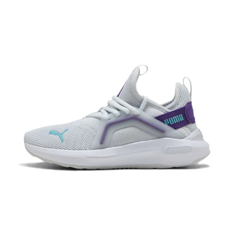 Little Kid's Puma Soft Enzo 5 AC PS Silver Mist-Team Violet-Puma (401511 10)