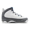 Little Kid's Jordan 9 Retro White/French Blue-Flint Grey (401811 100)