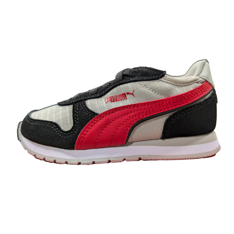 Little Kid's Preschool Puma ST Miler AC Gray-For all time Red (401972 11)
