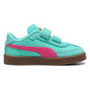 Toddler's Puma Club II Era V Aquatic-Puma Pink-Puma Gold (402308 04)