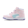 Little Kid's Puma Rebound Layup RCL V White-Pink-Light Aqua (405197 02)