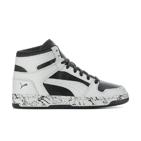 Big Kid's Puma Rebound Layup RCL Marble JR Light Gray-Black (405207 01)