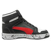 Big Kid's Puma Rebound Layup RCL Marble JR Black-Red-White (405207 02)