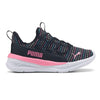 Little Kid's Puma One4All 2.0 MultiKnit PS Puma Blk-Fast Pink (405428 01)