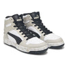 Men's Puma Rebound Layup Atypical Wide Puma White-Black-Gray Violet (405951 01)