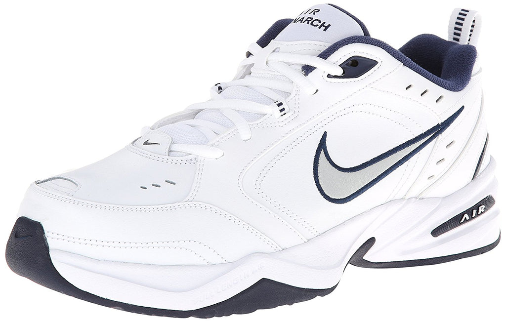 Men's Nike Air Monarch IV Wide 4E White/Metallic Silver (416355 102)