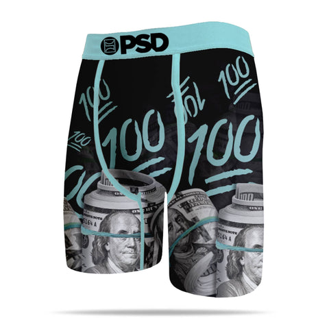 Men's PSD Black Keep It 100 Tiffany Boxer Briefs