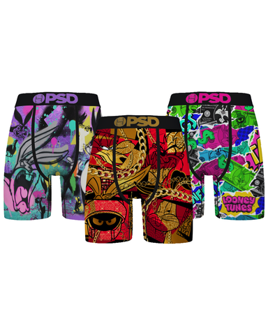 Men's PSD LT LIFESTYLE 3 Pack Multicolor Boxer Briefs