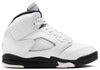 Little Kid's Jordan 5 Retro White/Black-Sail (440889 110)