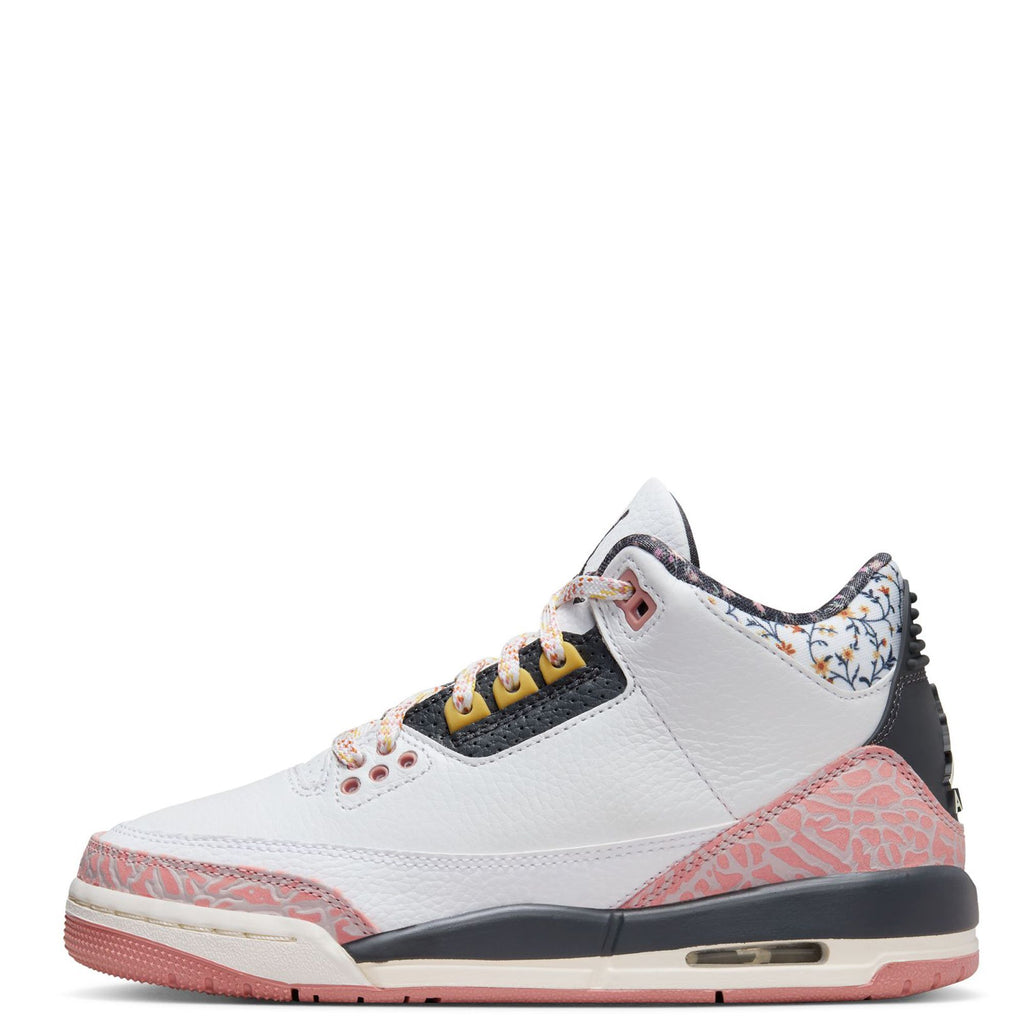 Big Kid's Jordan 3 Retro White/Anthracite-Red Stardust (441140 100)