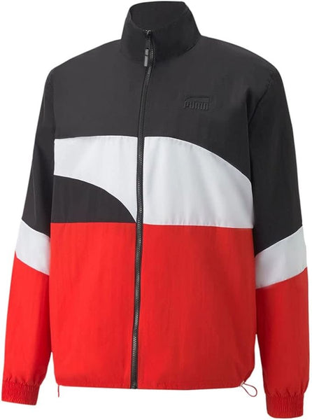 Men's Puma Black/High Risk Red Clyde Jacket