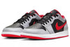 Men's Jordan 1 Low Black/Fire Red-Cement Grey (553558 060)