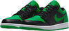 Men's Air Jordan 1 Low Black/Black-Lucky Green-White (553558 065)