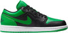 Men's Air Jordan 1 Low Black/Black-Lucky Green-White (553558 065)