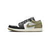 Men's Jordan 1 Low Black/White-Medium Olive (553558 092)