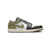 Men's Jordan 1 Low Black/White-Medium Olive (553558 092)