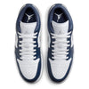 Men's Jordan 1 Low White/Wolf Grey-Midnight Navy (553558 141)