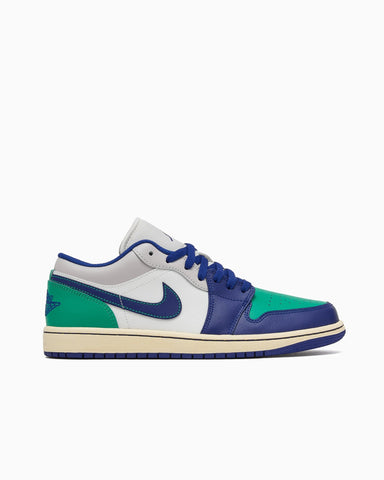 Men's Jordan 1 Low Sail/Deep Royal Blue (553558 147)