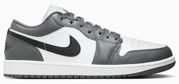 Men's Jordan 1 Low White/Black-Iron Grey (553558 152)