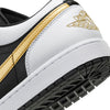 Men's Jordan 1 Low White/Metallic Gold-Black (553558 172)