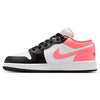 Big Kid's Jordan 1 Low Black/Pink Gaze-White (553560 025)