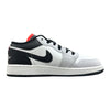 Big Kid's Jordan 1 Low Black/Black-Summit White (553560 045)
