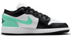 Big Kid's Jordan 1 Low White/Black-Green Glow (553560 131)