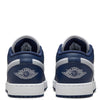 Big Kid's Jordan 1 Low White/Wolf Grey-Midnight Navy (553560 141)