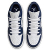 Big Kid's Jordan 1 Low White/Wolf Grey-Midnight Navy (553560 141)