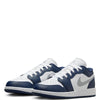 Big Kid's Jordan 1 Low White/Wolf Grey-Midnight Navy (553560 141)