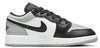 Big Kid's Jordan 1 Low White/Black-Iron Grey (553560 152)