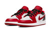 Big Kid's Jordan 1 Low White/Gym Red-Black (553560 163)