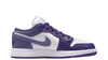 Big Kid's Jordan 1 Low Court Purple/Dusty Amethyst (553560 551)