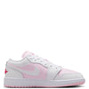 Big Kid's Jordan 1 Low Pink Foam/White-Fire Red (553560 608)