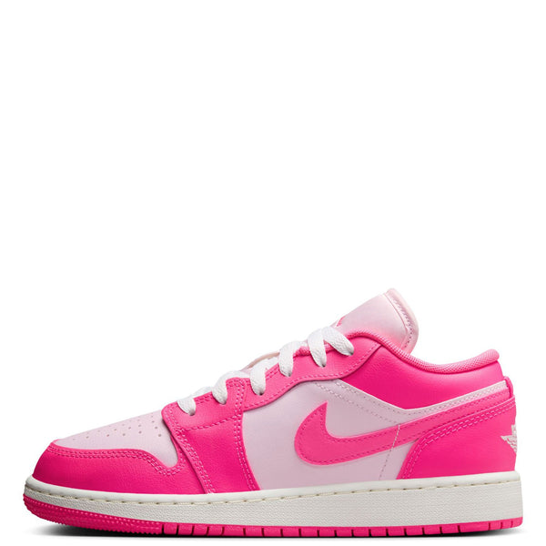 Big Kid's Jordan 1 Low Pink Foam/Hyper Pink (553560 661)