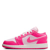 Big Kid's Jordan 1 Low Pink Foam/Hyper Pink (553560 661)