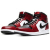 Men's Jordan 1 Mid Black/Black-Gym Red (554724 069)
