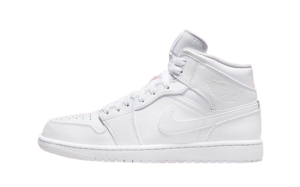 Men's Jordan 1 Mid White/White-White (554724 136)